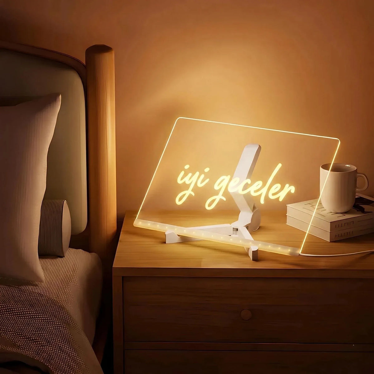 LED Işıklı Yazı ve Çizim Panosu