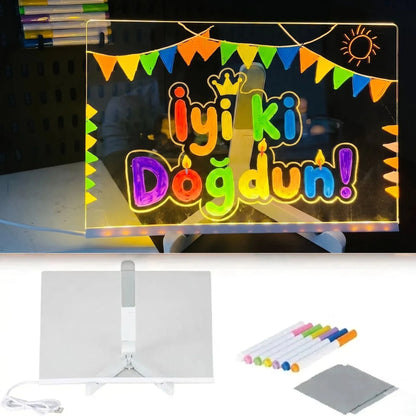 LED Işıklı Yazı Tahtası